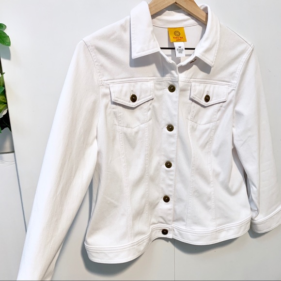 Ruby Rd. White Jean Jacket - Picture 4 of 8